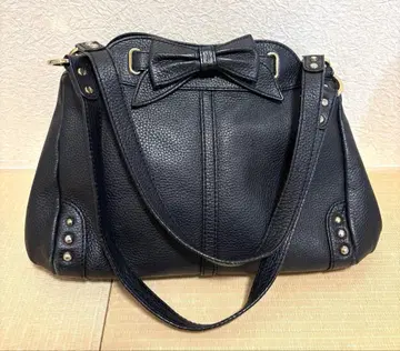 레베카 테일러 리본 가죽 숄더백