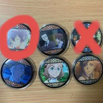 문호 스트레이독스 캔 배지 붉은 원 2개 세트