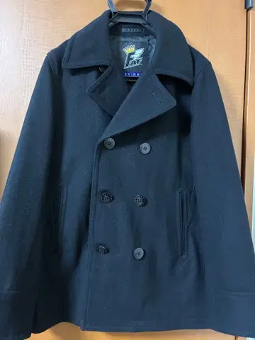 [ FAT ] 블랙 울 피코트 스키니 사이즈