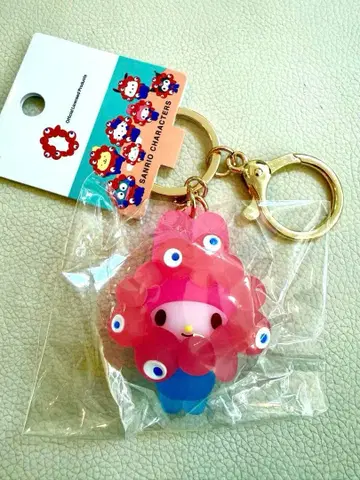 산리오 변신 입체 마스코트 키링 클리어 컬러 마이멜로디