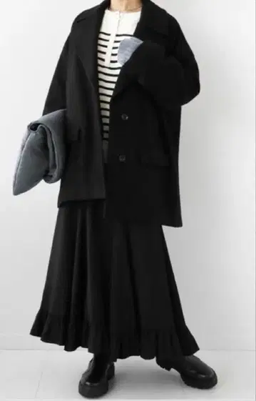 JOURNAL STANDARD relume 비슈 울 P 코트 블랙