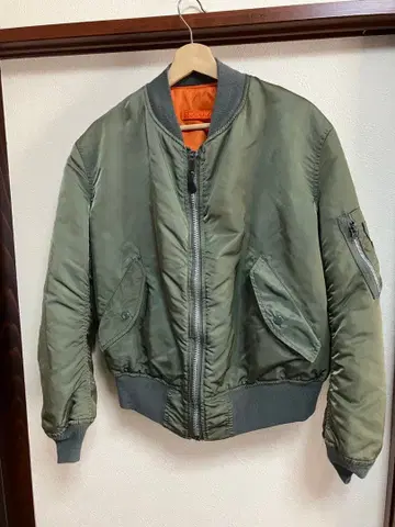 ALPHA MA-1 플라이트 자켓 올리브 그린 M