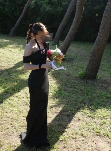 [ 사전 촬영 브라이덜 컨디션 최상! ] 블랙 웨딩 머메이드 드레스