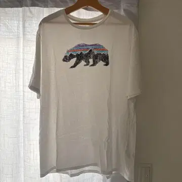 [ 새상품급 ] patagonia 버팔로 바이슨 T셔츠 L 화이트