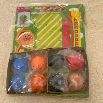 메바에 12월호 부록 호빵맨 크리스마스 트리 가챠