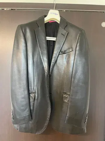 DANIEL CREMIEUX 천연 가죽 램 가죽 싱글 자켓 M