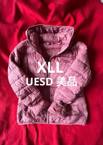 UESD XLL 경량 라이트 자켓 충전솜 귀여운 핑크색 여성용 2XL