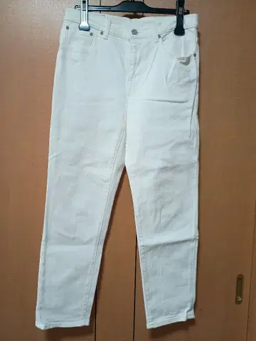 새상품급 D.M.G. 일본산 화이트 데님 오카야마 코지마 성인 데님 깔끔