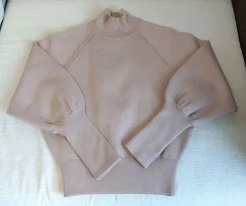 나노 유니버스 하이넥 니트 긴팔 베이지