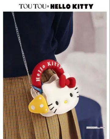 헬로키티 TOUTOU 콜라보 키티 페이스 bag
