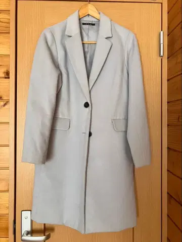 INGNI 라이트 그레이 체스터 코트 M