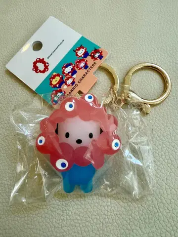 산리오 변신 입체 마스코트 키링 클리어 컬러 포차코