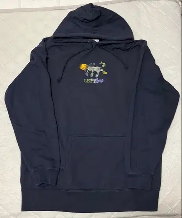 LEFT ALONE 네이비 후드티 XL
