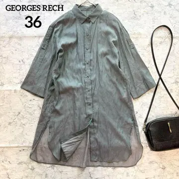 [ GEORGES RECH ] 조르주 레슈 스트라이프 셔츠 튜닉 겉옷