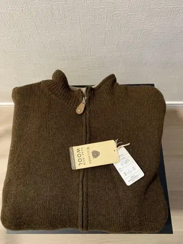 남성용 울 집업 점퍼