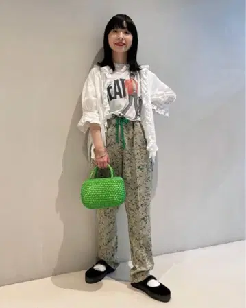 차이나 자카드 슬랙스 이지 팬츠