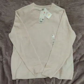 UNIQLO 100% 캐시미어 핑크 스웨터 XL
