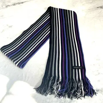 Knitting Inn 스트라이프 머플러