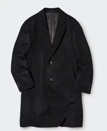 유니클로 울 캐시미어 체스터 코트 클리닝 완료 M 사이즈 블랙 남성용