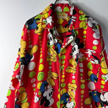 90s 디즈니 미키 POPPINS 파자마 셔츠 Disney