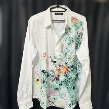 새상품, 미사용! 토네이도 마트 섀도우 레오파드 프린트 드레스 셔츠