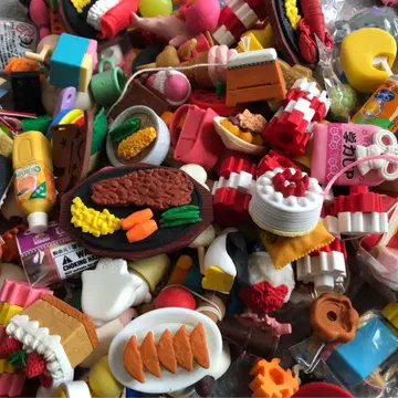 지우개 미니어처 완구 세트. 크리스마스 파티나 어린이 이벤트에,,,