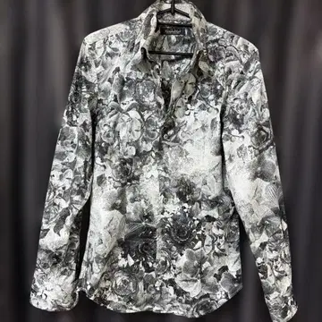 토네이도 마트 점묘 플라워 on 플라워 스트레치 드레스 셔츠