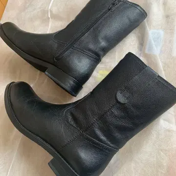 KlSCO 숏부츠 가죽 블랙 24cm