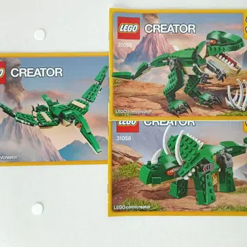 레고 크리에이터 31058 트리케라톱스 티라노사우루스 프테라노돈