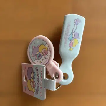 Sanrio 리틀트윈스타/키키라라 미니 거울&브러쉬 키링