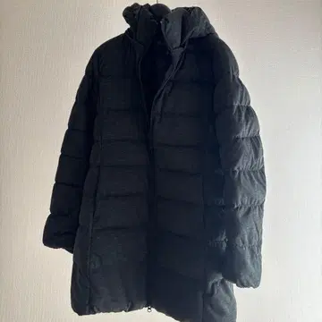 UNIQLO 롱 다운 코트 M 다크 그레이 다운