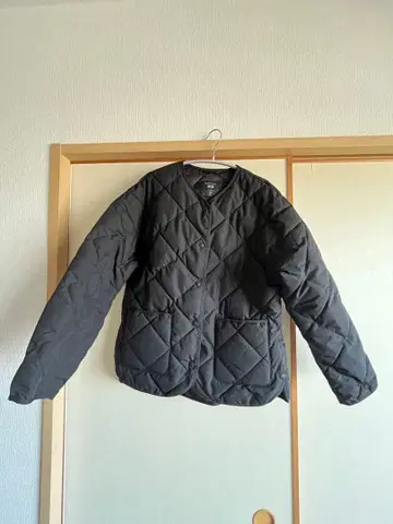 유니클로 UNIQLO 퍼프 테크 릴랙스 자켓 블랙 S