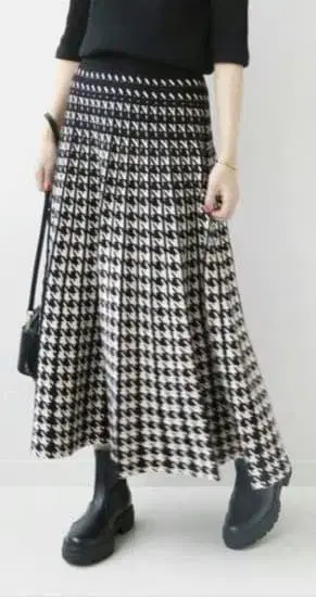 [중고품] TORRAZZO DONNA 리버서블 자카드 스커트 치도리