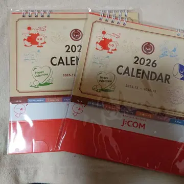 ZAQ  2026년 탁상 달력 J:COM 2세트