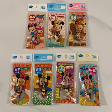 지역 한정 프렌즈 미니 마우스 지역 스트랩 7개 세트