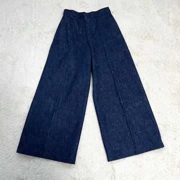 컨디션 최상 sacra 인디고 블루 와이드 팬츠 데님 청바지 36 사이즈