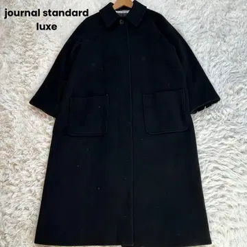 저널 스탠다드 럭스 울 롱 코트 블랙 최근 모델