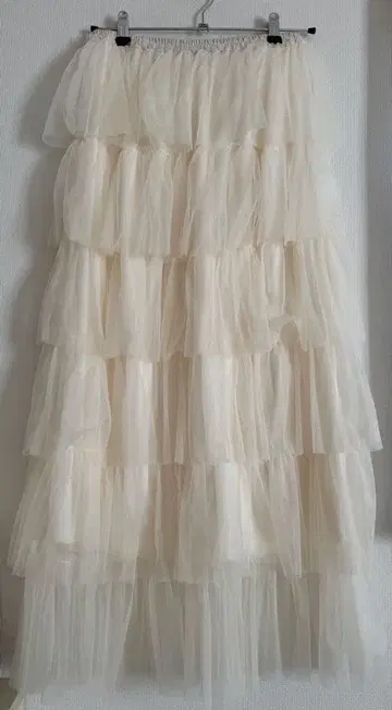 올리브 데 올리브 튤 프릴 캉캉 스커트