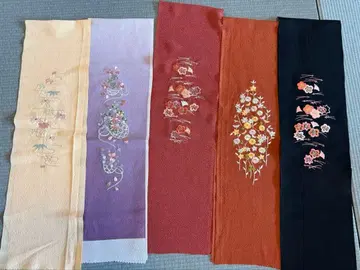 꽃무늬 자수 장식용 깃 세트 5매