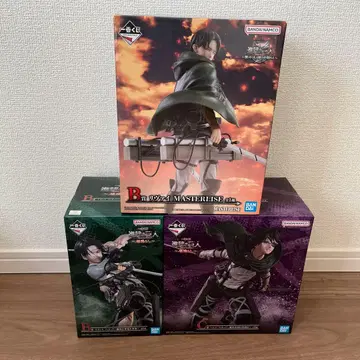 진격의 거인 제일복권 리바이 한지 피규어 3세트