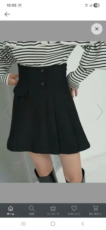 [ SNIDEL ] 플리츠 스커트 쇼츠 팬츠 사다리꼴 미니