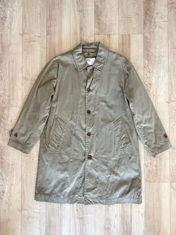 [ MHL. ] 다운 라이너 포함 스텐카라 코트 (올리브)