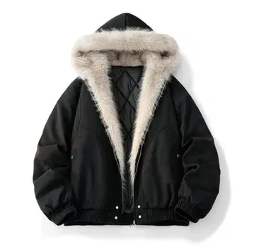 퍼 자켓 짧은 기장 여성용 남성용 y2k 한국 스트릿