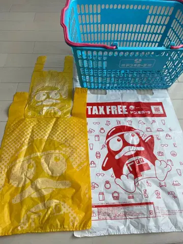 돈키호테 캐릭터 봉투 바스켓 돈키호테 바스켓 계산대 바스켓