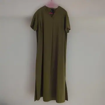 adidas 반팔 롱 원피스 J/M 올리브