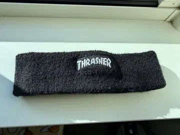 THRASHER 블랙 헤드밴드