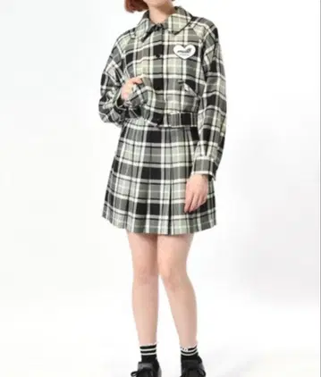 MILK TOY CHECK 셋업 세이지 x 블랙