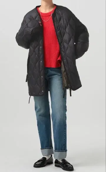 미사용품 TAION 타이온 M65 다운 자켓 블랙