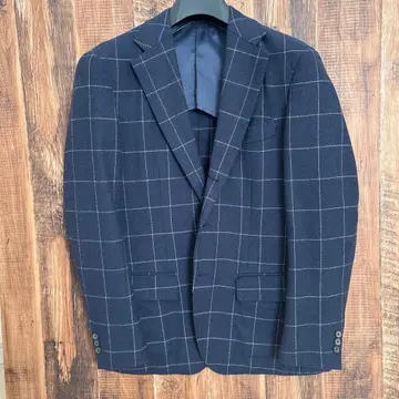 에디피스 체크 무늬 테일러드 자켓