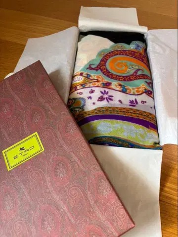 ETRO 페이즐리 무늬 스톨 상자 없음